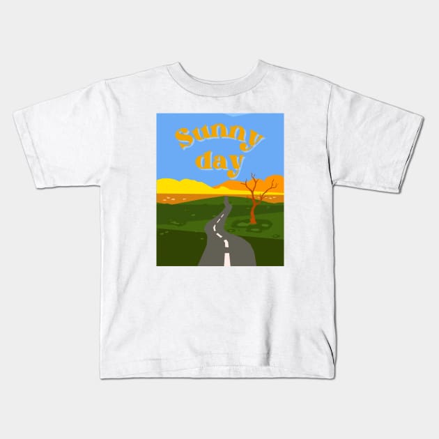 Sunny Day Soirée Kids T-Shirt by PoiesisCB